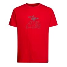 La Sportiva Hiking/Recreation T-shirt Cinquecento - Out of Office - (Cotton) red Men's