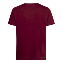 La Sportiva Hiking/Recreation T-shirt Cinquecento - Out of Office - (Cotton) burgundy Men's