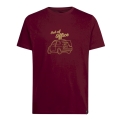 La Sportiva Hiking/Recreation T-shirt Cinquecento - Out of Office - (Cotton) burgundy Men's