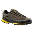 La Sportiva Hiking Shoes TX 5 Low GTX (Nubuck Leather, Approach, Waterproof) Carbon Grey/Yellow Men's