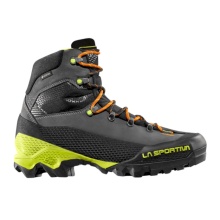 La Sportiva Hiking Shoes Aequilibrium LT GTX (Excursion Mountaineering, Nubuck Leather, Waterproof) Carbon Grey/Lime Men