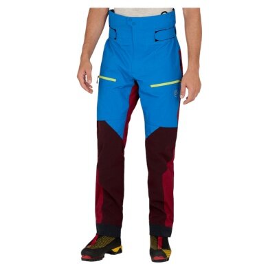 La Sportiva Alpin Hard Shell Trousers Supercouloir GTX Pro Pant (waterproof) long blue/sangria red men's
