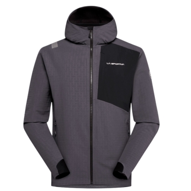 La Sportiva Descender Storm Hiking Jacket (windproof, water-repellent) 2025 onyx grey men's