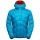 La Sportiva Pinnacle Down Winter Jacket (lightweight, thermal insulation, ski touring) tropic blue/cherry red men's