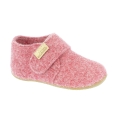Living Kitzbühel slippers Velcro shoes felt (wool) plain astro red toddlers girls (23-26)