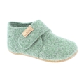Living Kitzbuhel Slippers Velcro Shoe Felt (Wool) Plain green Toddlers (27-30)