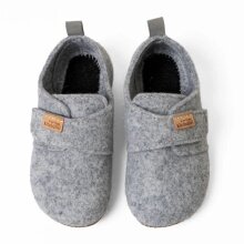 Living Kitzbühel Slippers Franzi Felt Plain Kids Light Grey Toddlers (23-30)