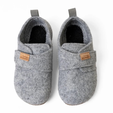Living Kitzbühel Slippers Franzi Felt Plain Kids Light Grey Toddlers (23-30)