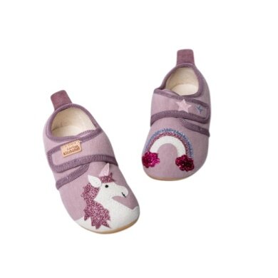 Living Kitzbühel Slippers Unicorn Magic Velcro Model Orchid Toddler (31-35)