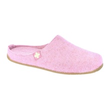 Living Kitzbühel slippers felt slippers (70% wool) Swiss cross ladies - iris/pink