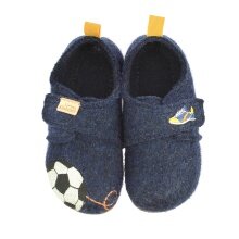 Living Kitzbühel Slippers Top Scorer Sheepswool - midnight blue Children (31-35)