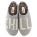 Living Kitzbühel Slippers Chill with Sheepskin (100% Virgin Wool) Grey Slippers (Size 36-42)