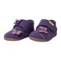 Living Kitzbühel slippers Velcro shoe Sissi butterfly (wool) solid colour purple magic toddlers girls (24-26)