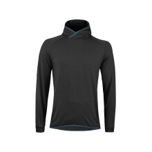 Löffler Hooded Merino Transtex Sweatshirt (thermal insulation, breathable) black men's