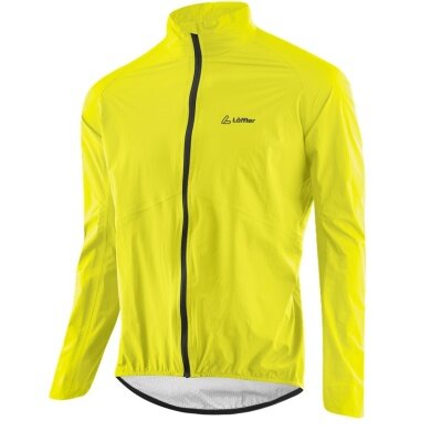 Löffler Bicycle Jacket Bike WPM Pocket (windproof, waterproof, lightweight) yellow men's