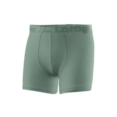 Löffler Functional Underwear Boxershorts Merino Light (light, temperature regulation) pine green men's