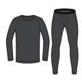 Löffler Functional Underwear Set Long Transtex Warm (Long Sleeve Shirt and Long Trousers) Dark Grey Men's