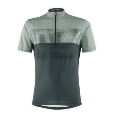 Löffler Bicycle Shirt Bike Sparta (Half-Zip, elastic, quick-drying) green men's