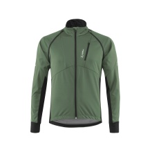 Löffler Bicycle Jacket Bike Zip-Off San Remo AB Light (Softshell, windproof, breathable) pine green men's