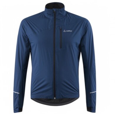 Löffler Bicycle Jacket Bike Rain PL Active (waterproof, windproof) dark blue men's