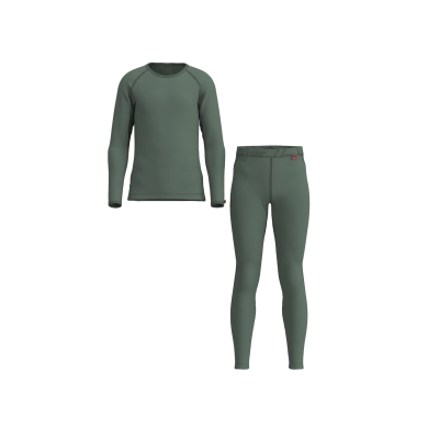 Löffler Functional Underwear Set Long Transtex® Warm (Long Sleeve Shirt and Long Trousers) Pine Green Children