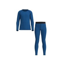 Löffler Functional Underwear Set Long Transtex® Warm (Long Sleeve Shirt and Long Trousers) Blue Children
