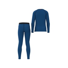 Löffler Functional Underwear Set Long Transtex® Warm (Long Sleeve Shirt and Long Trousers) Blue Children