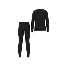 Löffler Functional Underwear Set Long Transtex® Warm (Long Sleeve Shirt and Long Trousers) Black Children