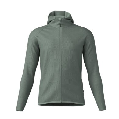 Löffler Hooded Jacket Hoody Transtex Cube (quick-drying, breathable) green men's