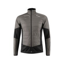 Löffler Hybrid Running Jacket Athletico PL60 (breathable, heat-insulating) grey/black men's
