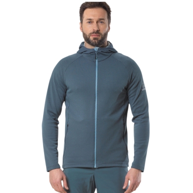 Löffler Hooded Jacket Hoody Transtex Cube (quick-drying, breathable) petrol blue men's