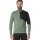Löffler Long Sleeve Shirt Block Transtex Merino Midlayer (Half-Zip, thermal insulation) green/black men's