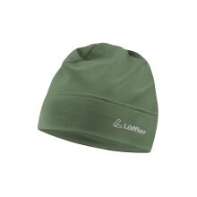 Löffler Beanie Tech-Stretch Fleece Hat - dark green