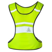 Löffler Reflex Vest (Fluorescent Mesh, Reflective Details) Neon Yellow Men's