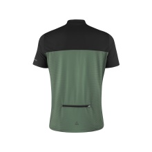 Löffler Bicycle Shirt Bike Half-Zip Glow (Zip Back Pocket, Quick-Drying) Pine Green/Black Men's