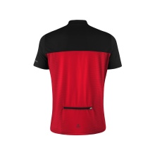 Löffler Cycling Shirt Bike Half-Zip Glow (Zip Back Pocket, Quick-Drying) red/black Men's