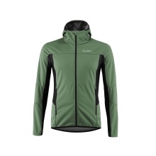 Löffler Softshell Jacket Hooded North AB Light (windproof, thermal insulating) pine green men's