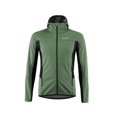 Löffler Softshell Jacket Hooded North AB Light (windproof, thermal insulating) pine green men's