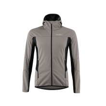 Löffler Softshell Jacket Hooded North AB Light (windproof, thermal insulating) grey men's