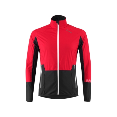 Löffler Softshell Jacket Worldcup Rep (windproof, thermal insulating) red/black men's