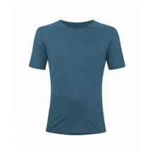 Löffler Hiking/Recreation T-shirt Merino-Tencel (Merino wool, breathable) petrol blue Men's