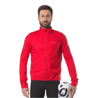Löffler Bicycle Jacket Bike WPM Pocket (windproof, waterproof, lightweight) red men's