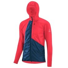 Löffler Fleece Jacket Windfleece Hoody (windproof, quick-drying) red/dark blue men's