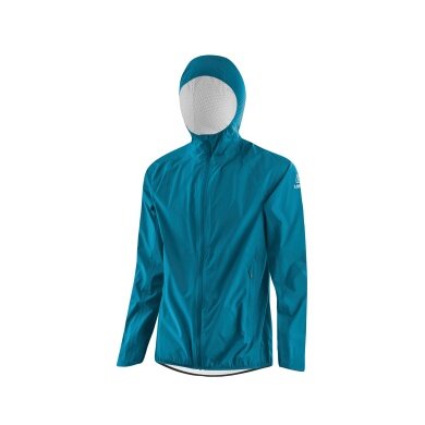 Löffler Hooded Jacket WPM Pocket (water-repellent, windproof) blue men's