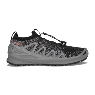 Lowa Sneaker Running Shoes Fusion Low (knitted material, sock-like entry) grey/black Men