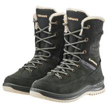 Lowa Winter Boots Bianca High GTX (Suede/Textile, waterproof) 2025 anthracite grey/champagne children