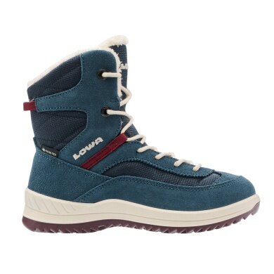 Lowa Winter Boots Ella High GTX (waterproof) navy blue/red toddlers