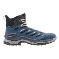 Lowa Innovo Mid GTX Hiking Shoes (All-Terrain, Suede, Waterproof) blue/grey Ladies