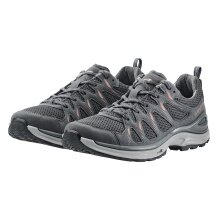 Lowa Hiking Travel Shoes Innox Evo II Low (All-Terrain, Synthetic/Textile) 2025 asphalt/salmon Ladies