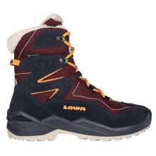 Lowa Winter Boots Lino GTX High (Suede/Textile, waterproof) 2025 navy blue/red children
